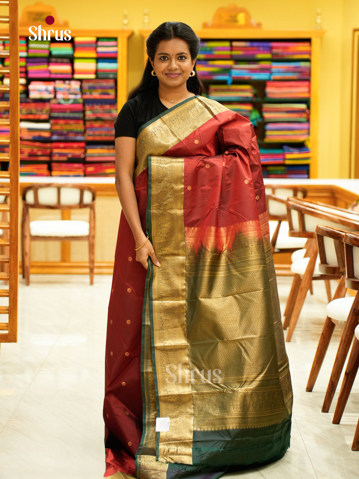 Kanchipuram halfpure Saree - EH25002