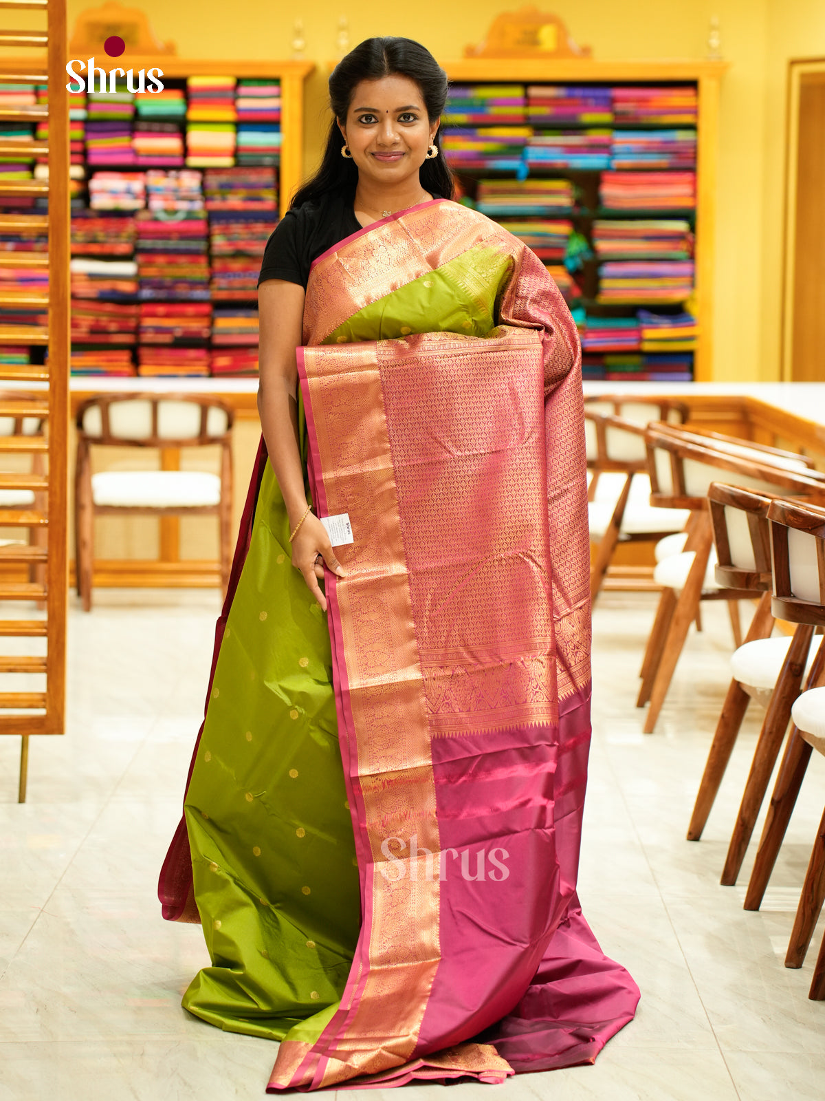 Kanchipuram halfpure Saree - EH25003
