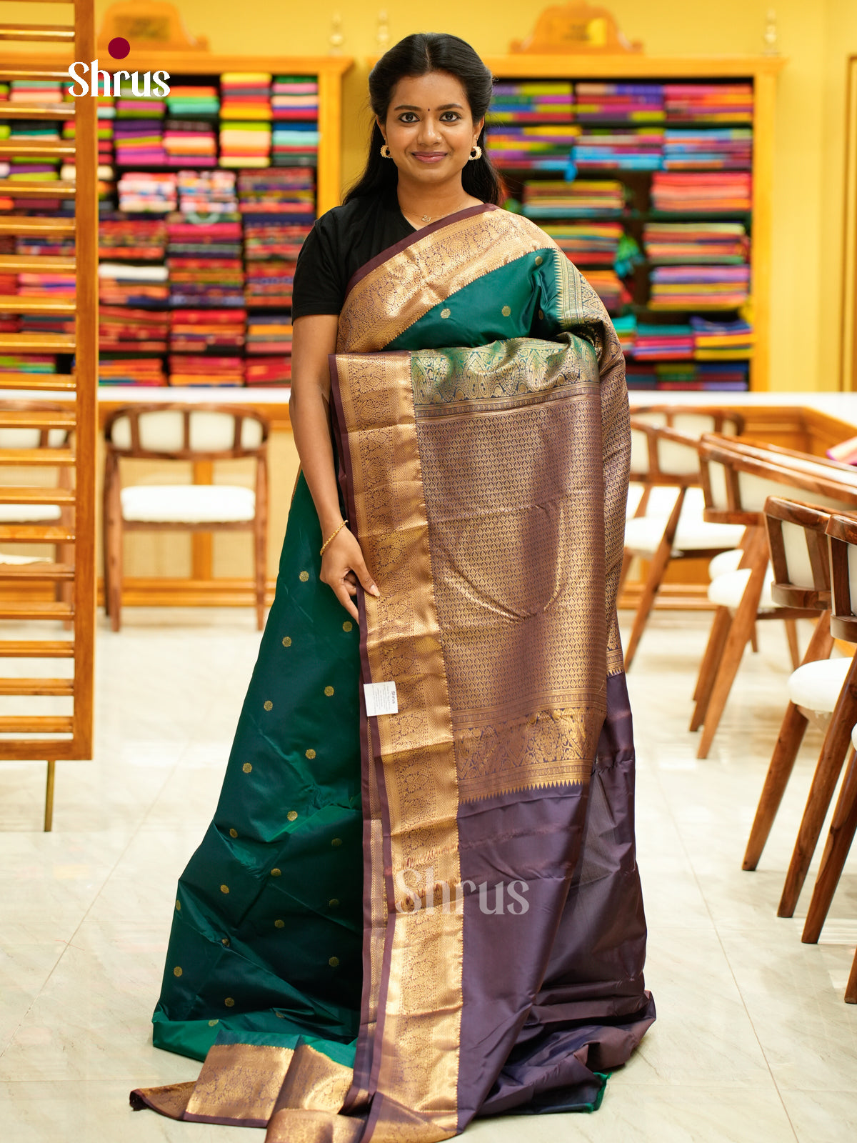 Kanchipuram halfpure Saree - EH25004