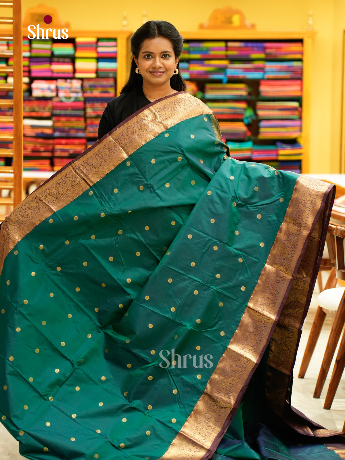 Kanchipuram halfpure Saree - EH25004