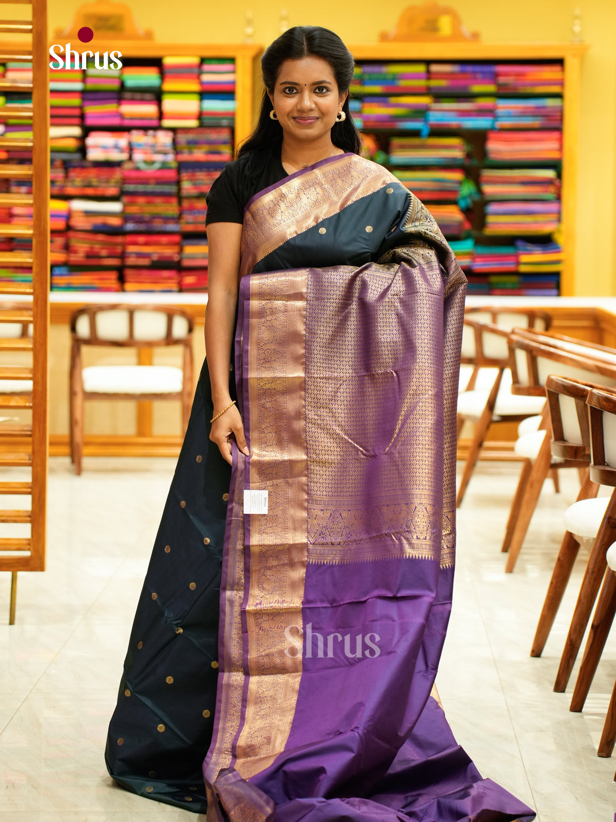 Kanchipuram halfpure Saree - EH25005