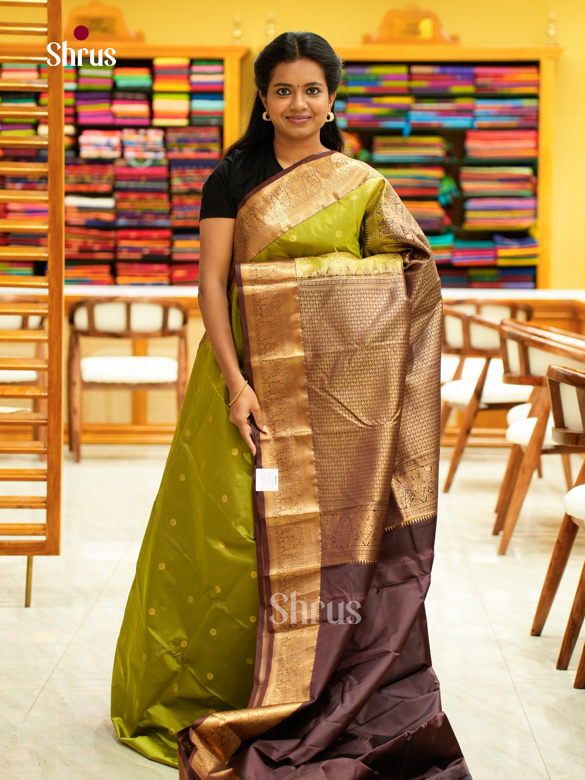 Kanchipuram halfpure Saree - EH25009