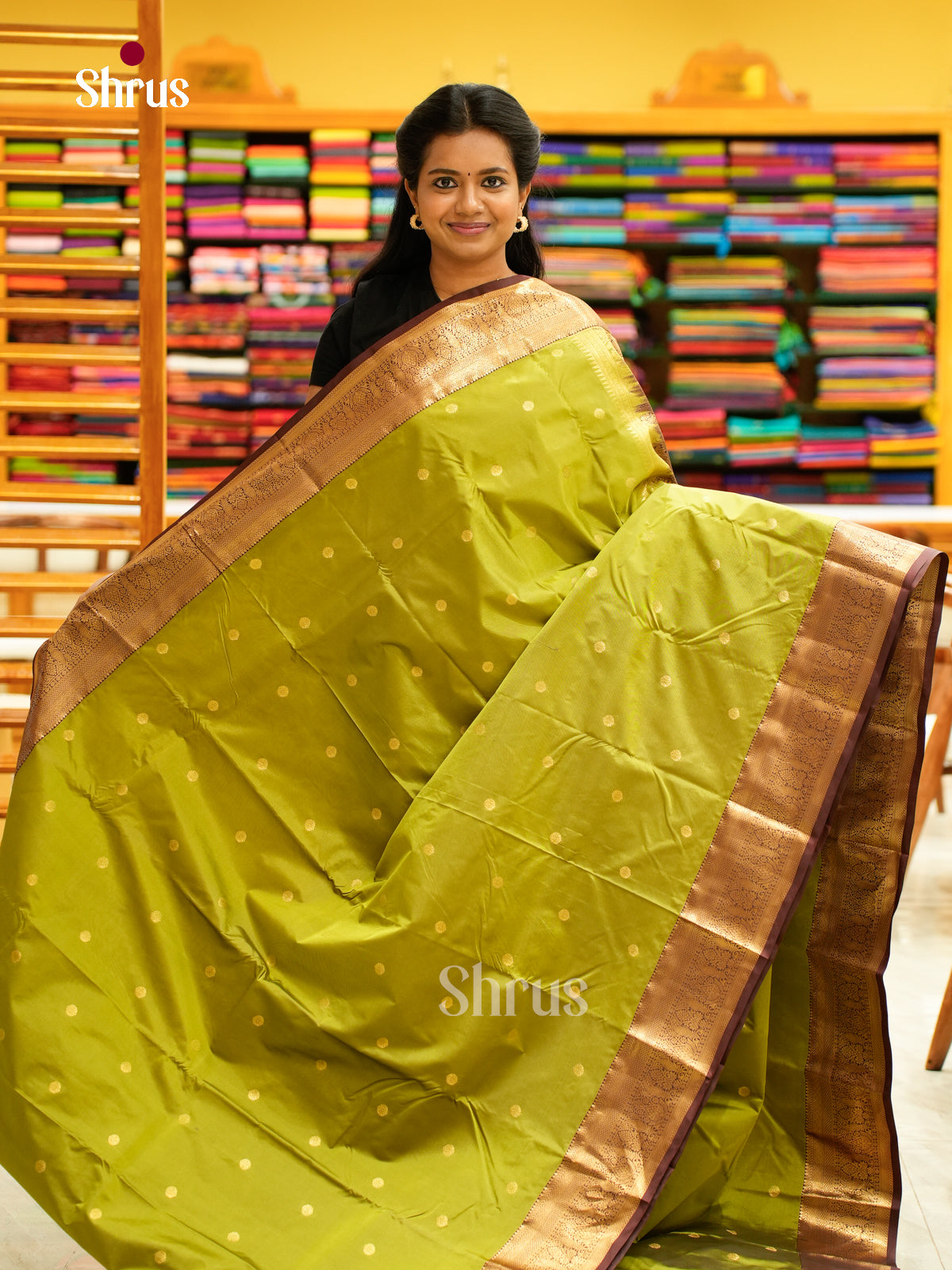 Kanchipuram halfpure Saree - EH25009
