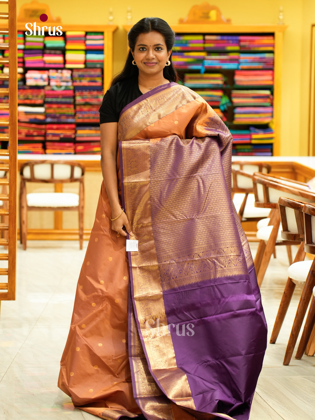 Kanchipuram halfpure Saree - EH25010