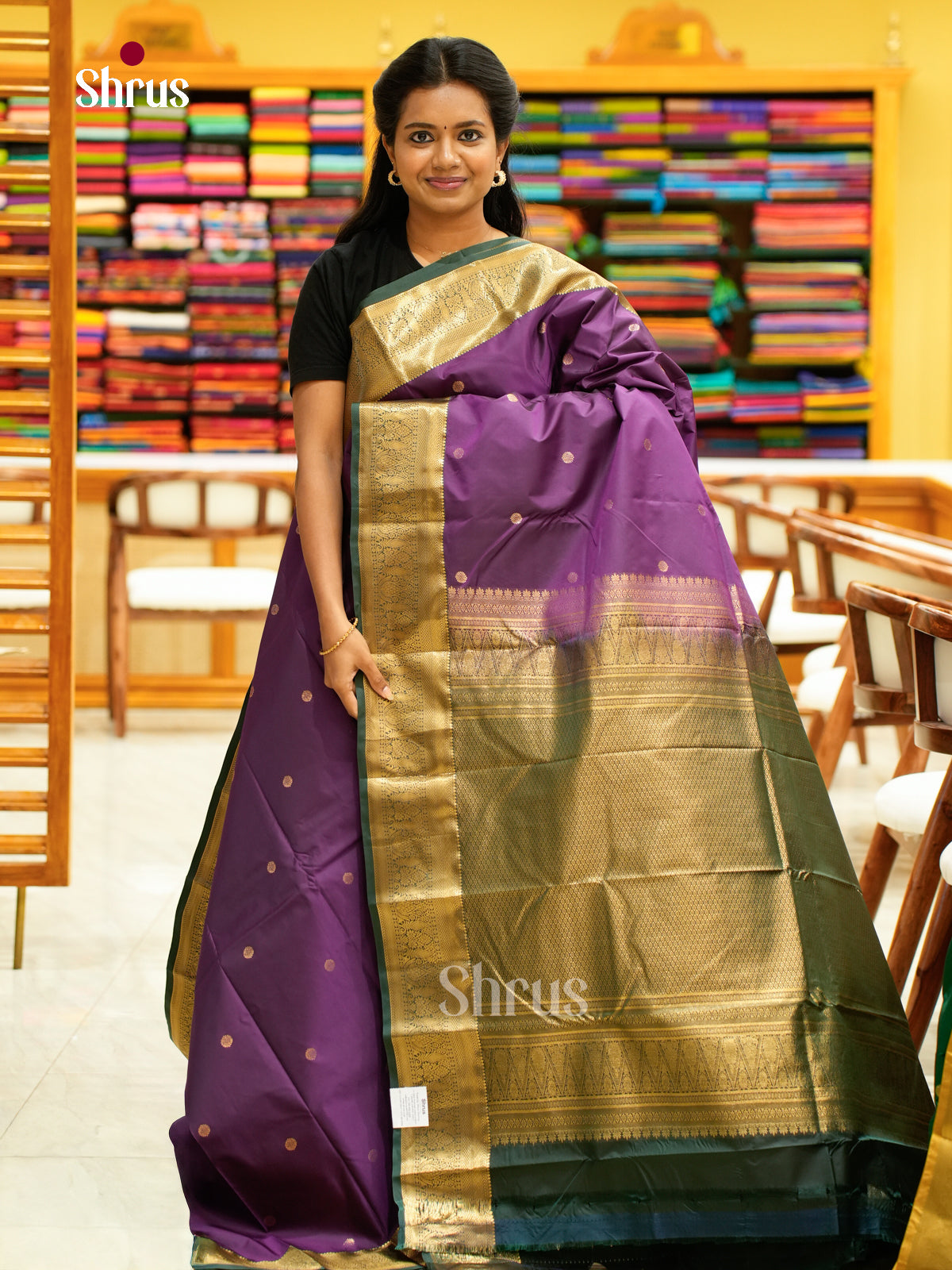 Kanchipuram halfpure Saree - EH25013