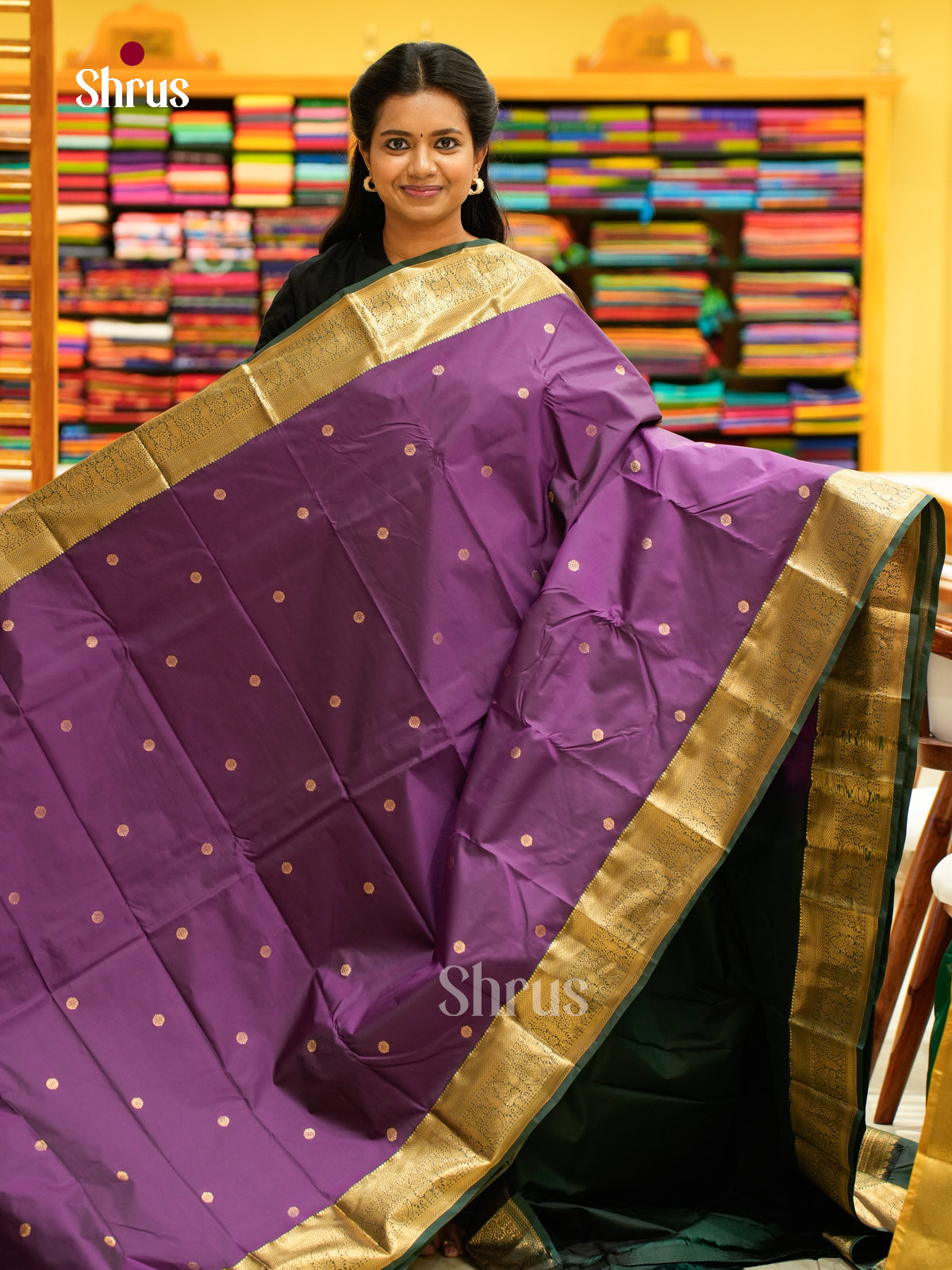 Kanchipuram halfpure Saree - EH25013