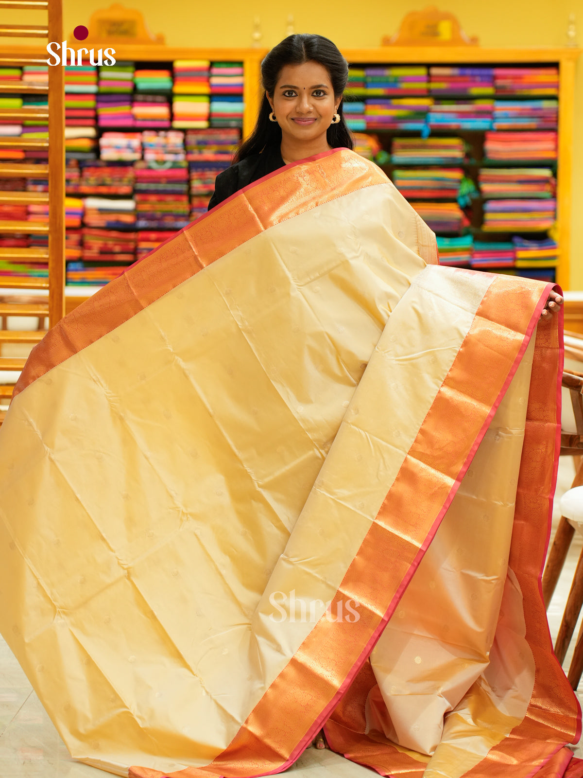 Kanchipuram halfpure Saree - EH25016