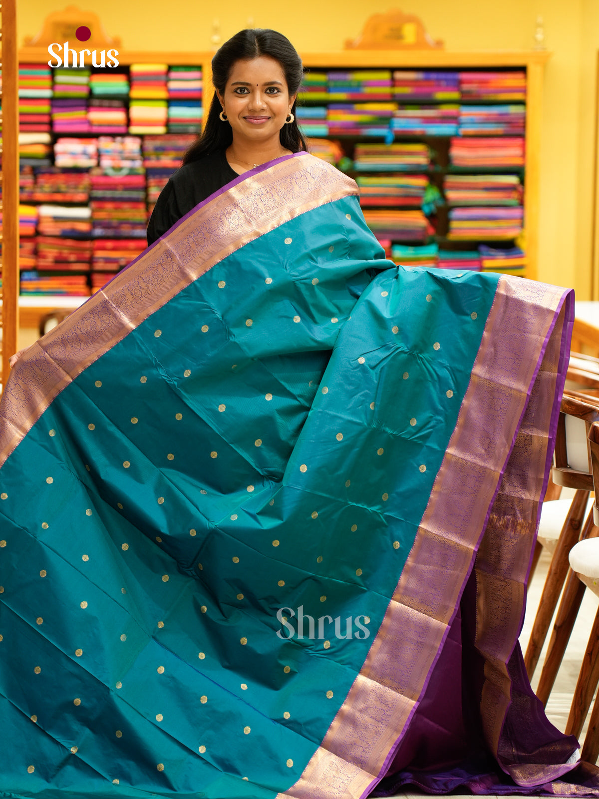 Kanchipuram halfpure Saree - EH25018