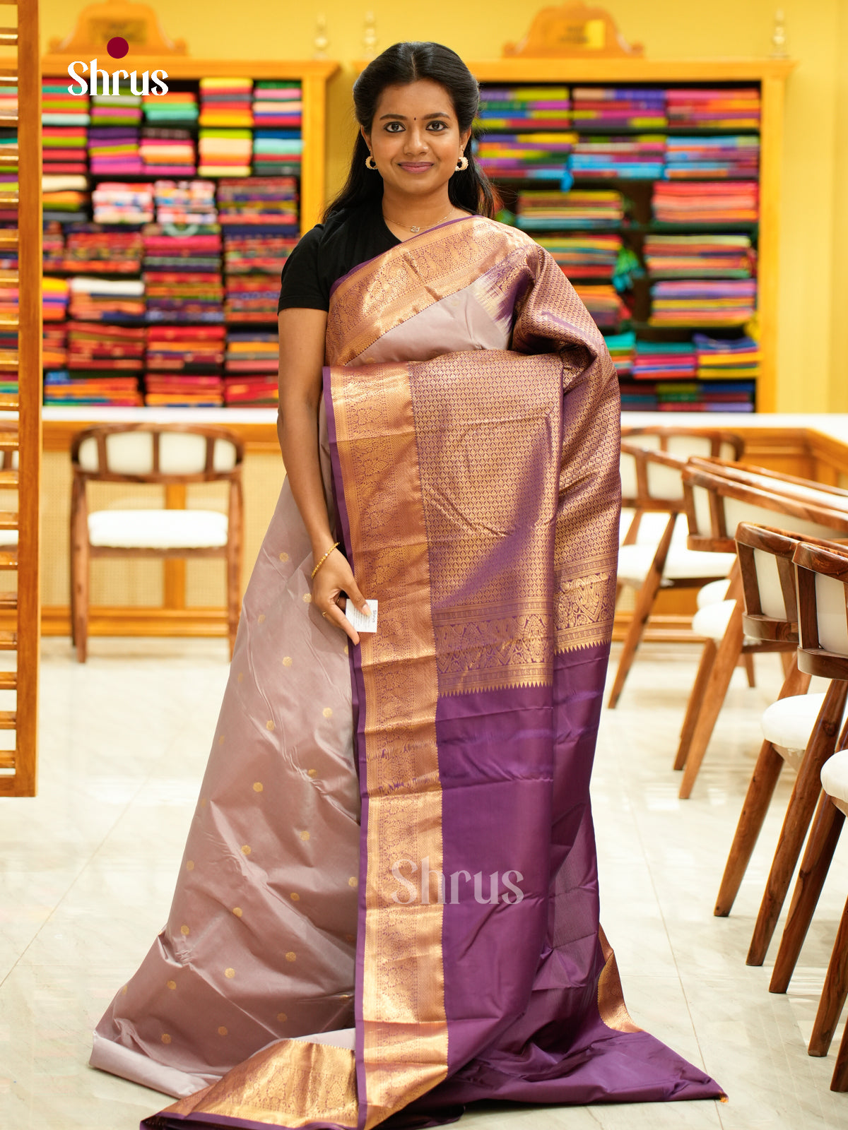 Kanchipuram halfpure Saree - EH25022