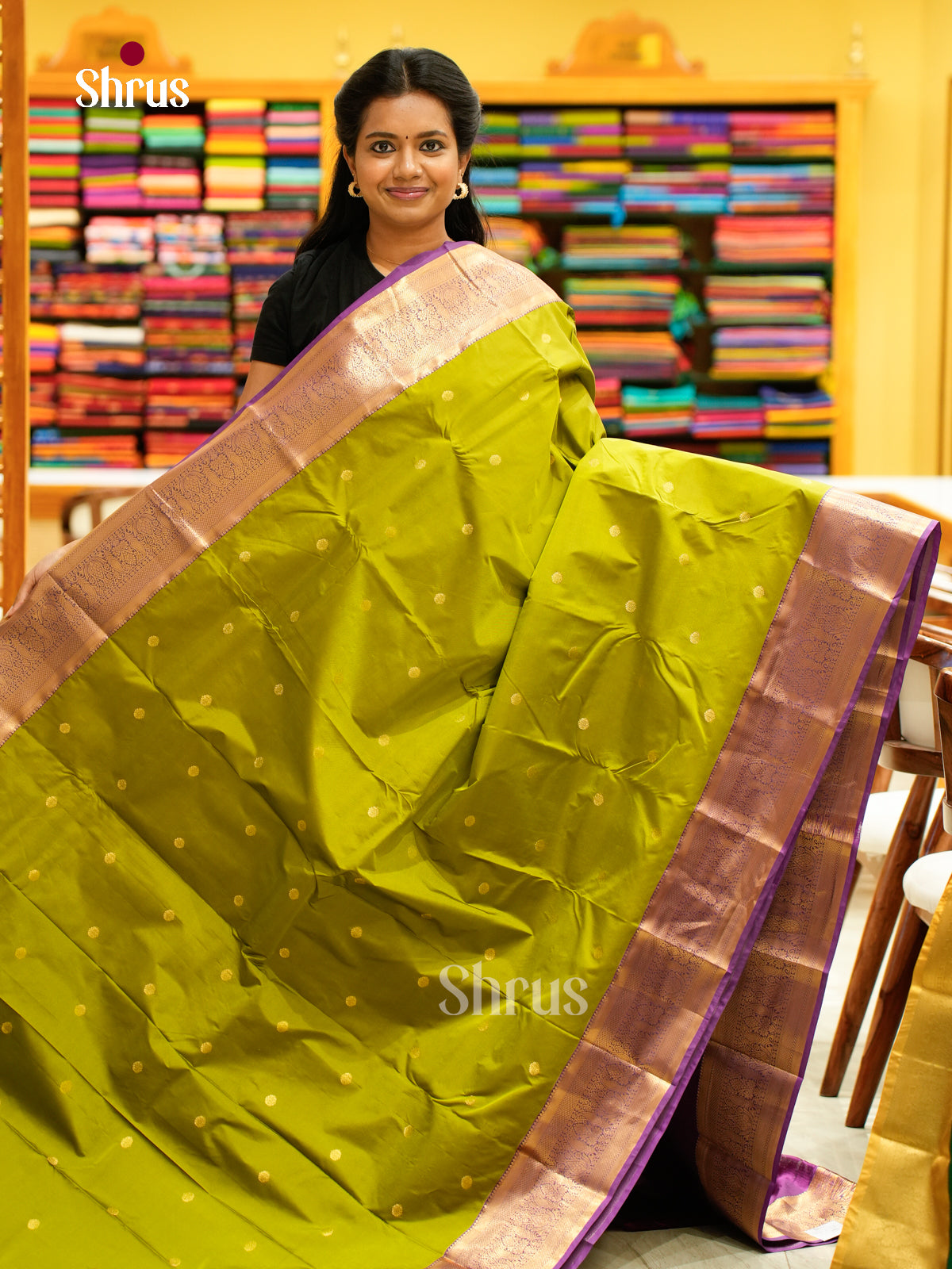 Kanchipuram halfpure Saree - EH25028