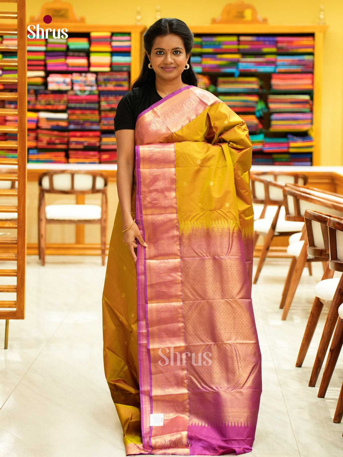 Kanchipuram halfpure Saree - EH25029