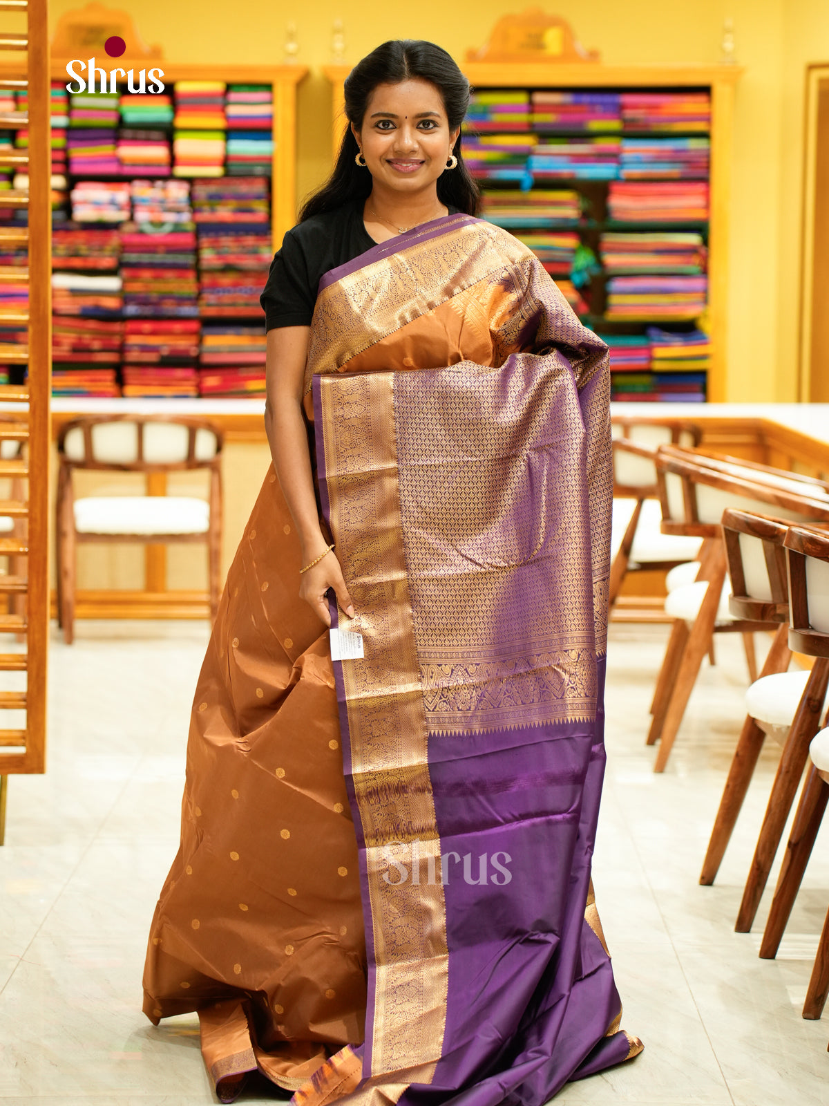 Kanchipuram halfpure Saree - EH25030