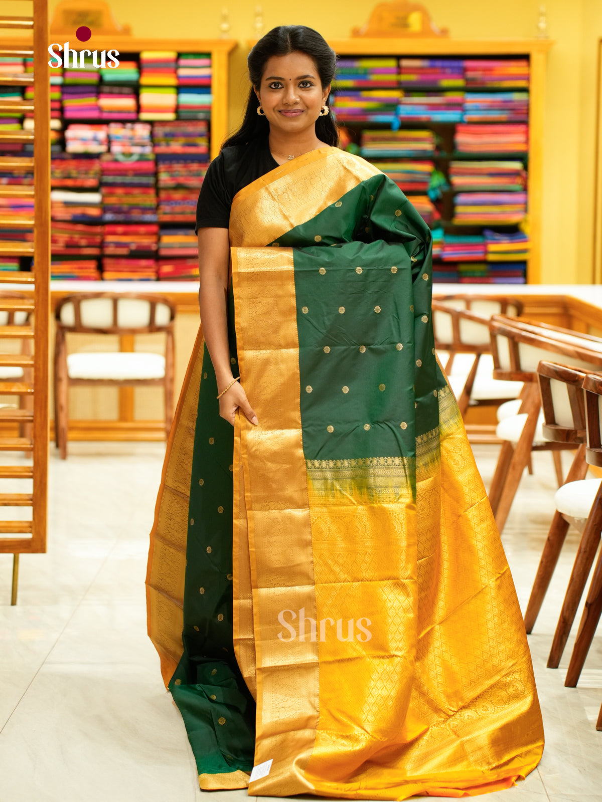 Kanchipuram halfpure Saree - EH25033