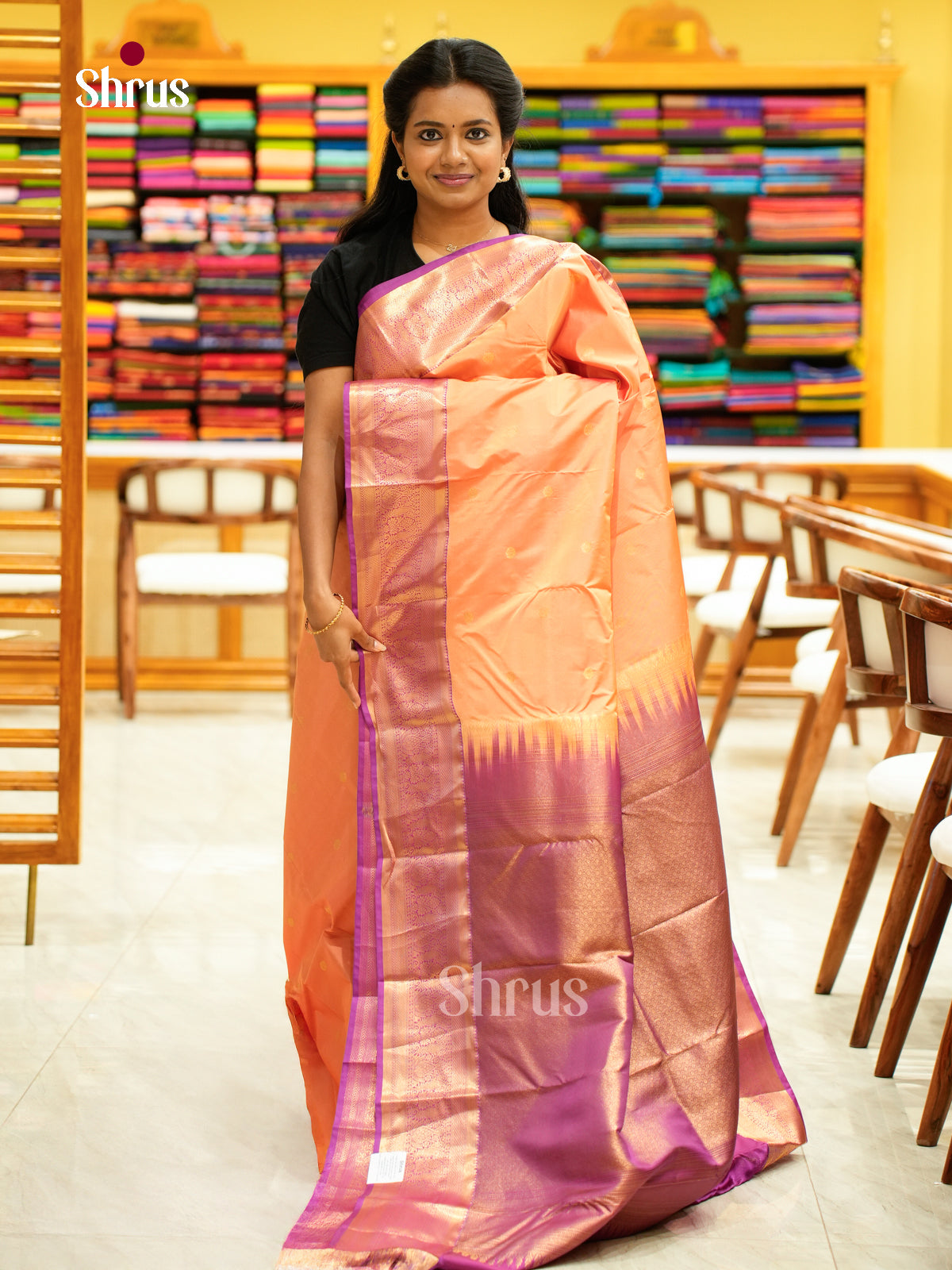 Kanchipuram halfpure Saree - EH25034