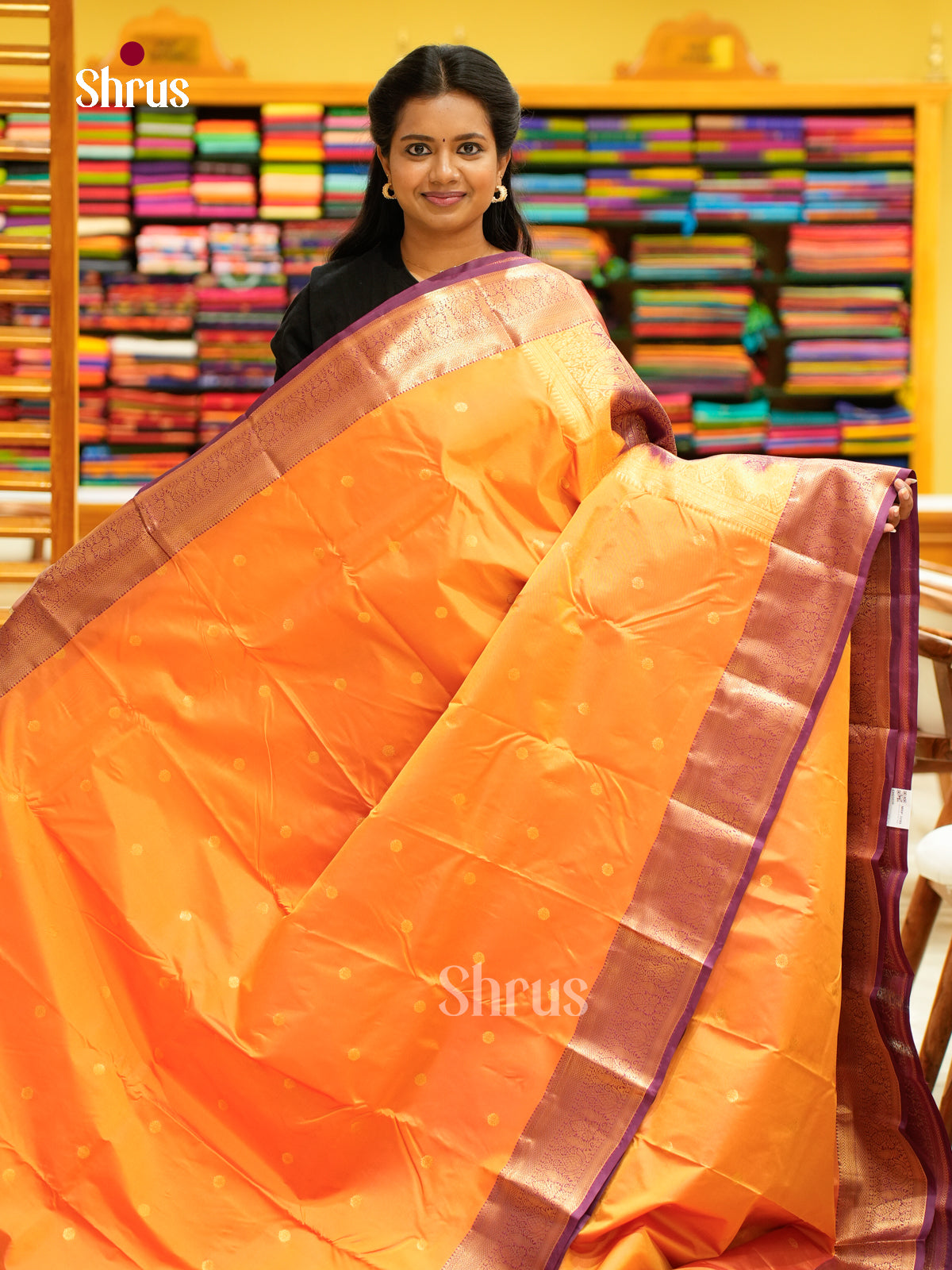 Kanchipuram halfpure Saree - EH25036
