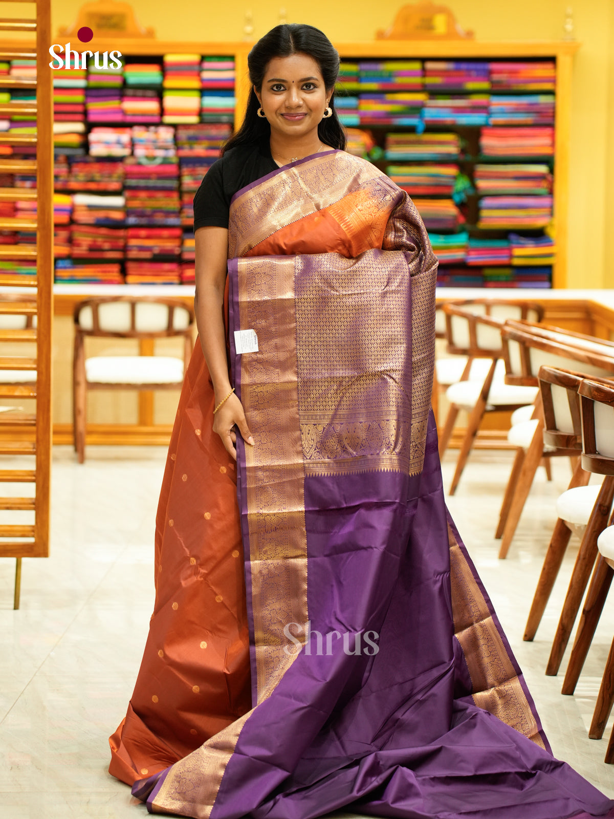 Kanchipuram halfpure Saree - EH25037