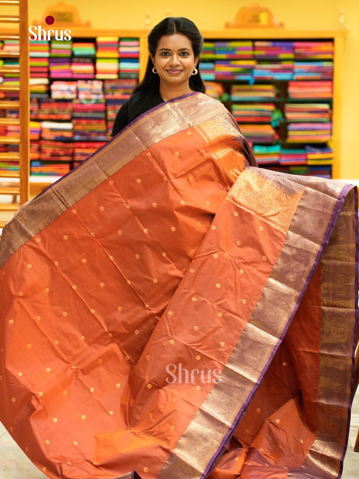 Kanchipuram halfpure Saree - EH25037