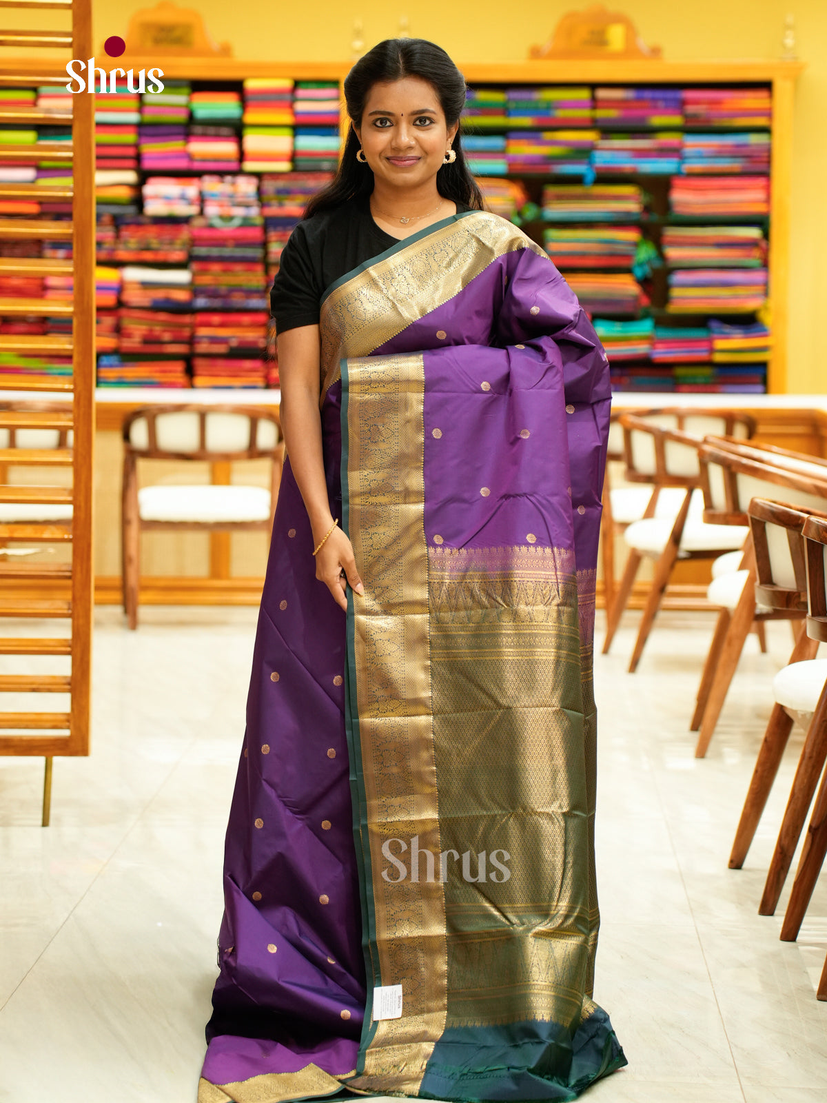 Kanchipuram halfpure Saree - EH25038