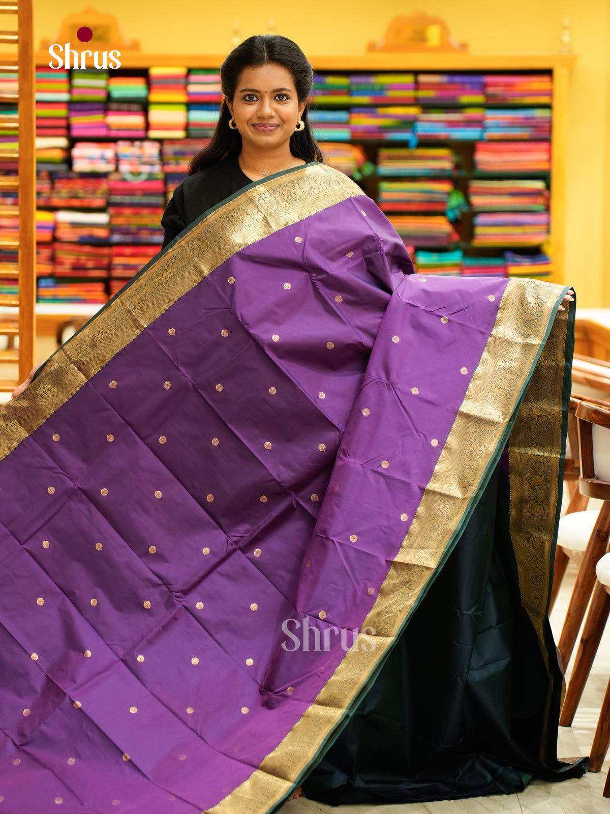 Kanchipuram halfpure Saree - EH25038