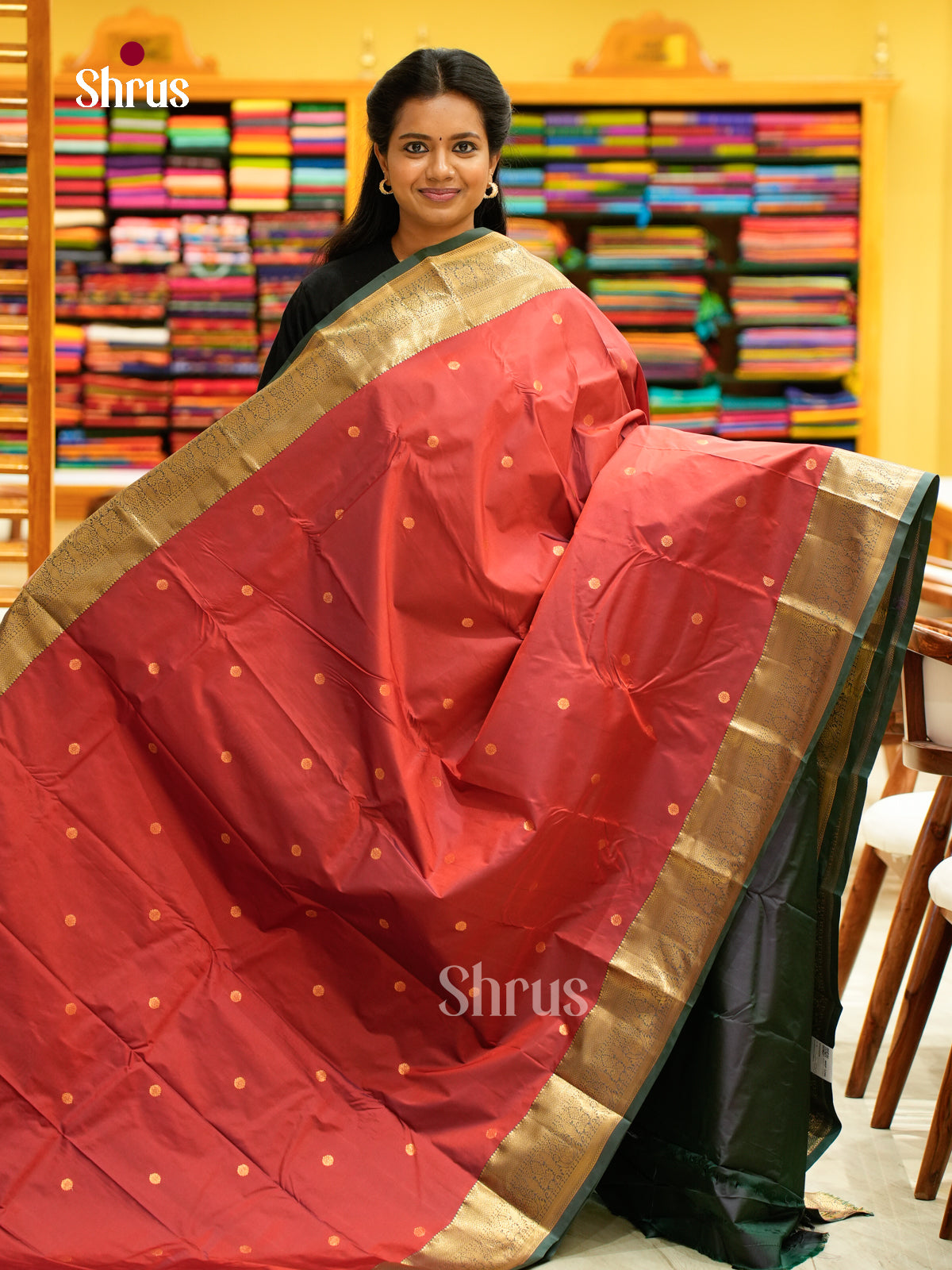 Kanchipuram halfpure Saree - EH25039