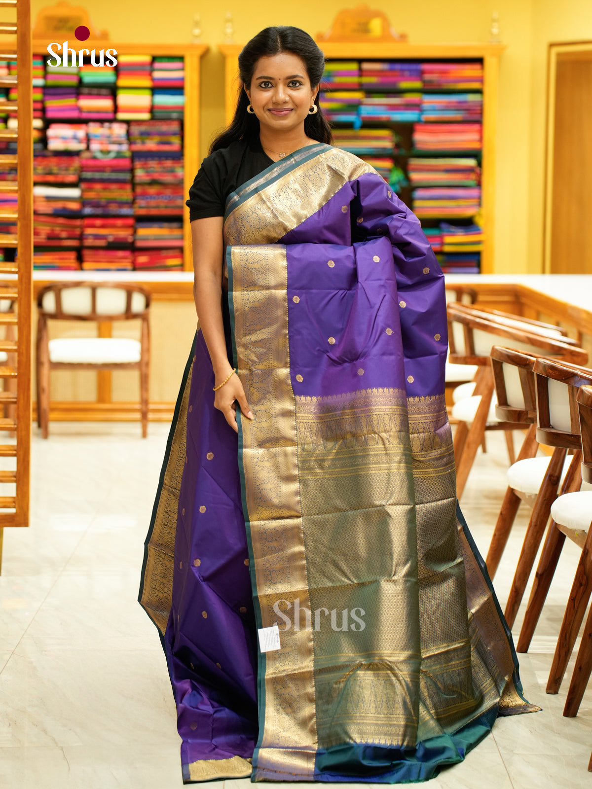 Kanchipuram halfpure Saree - EH25043