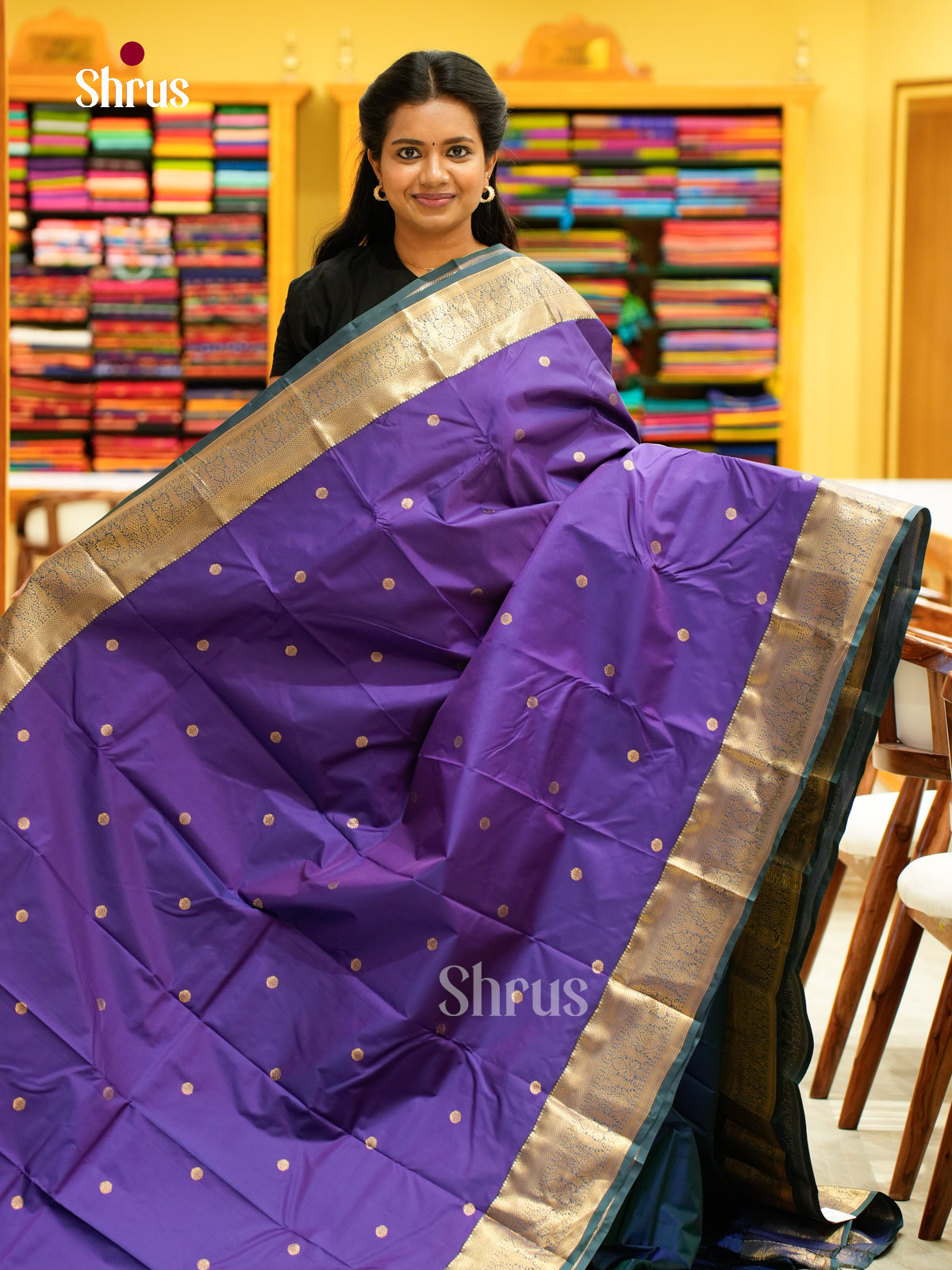 Kanchipuram halfpure Saree - EH25043