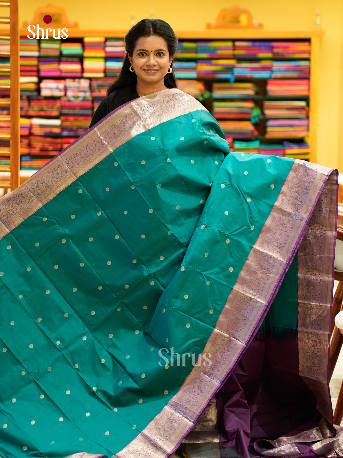 Kanchipuram halfpure Saree - EH25045