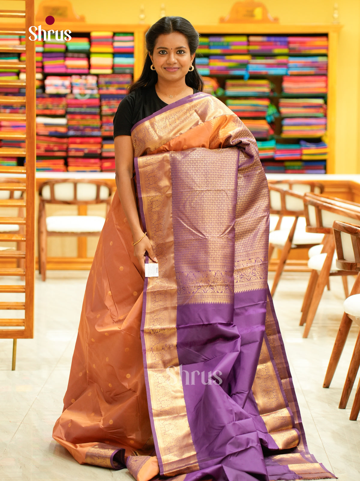 Kanchipuram halfpure Saree - EH25046