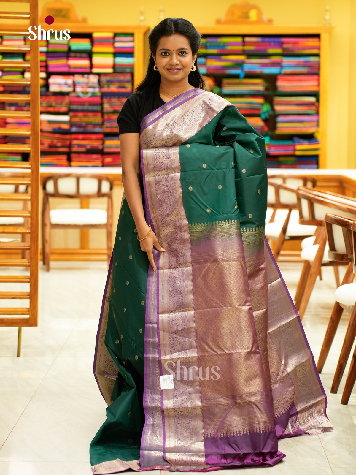Kanchipuram halfpure Saree - EH25049