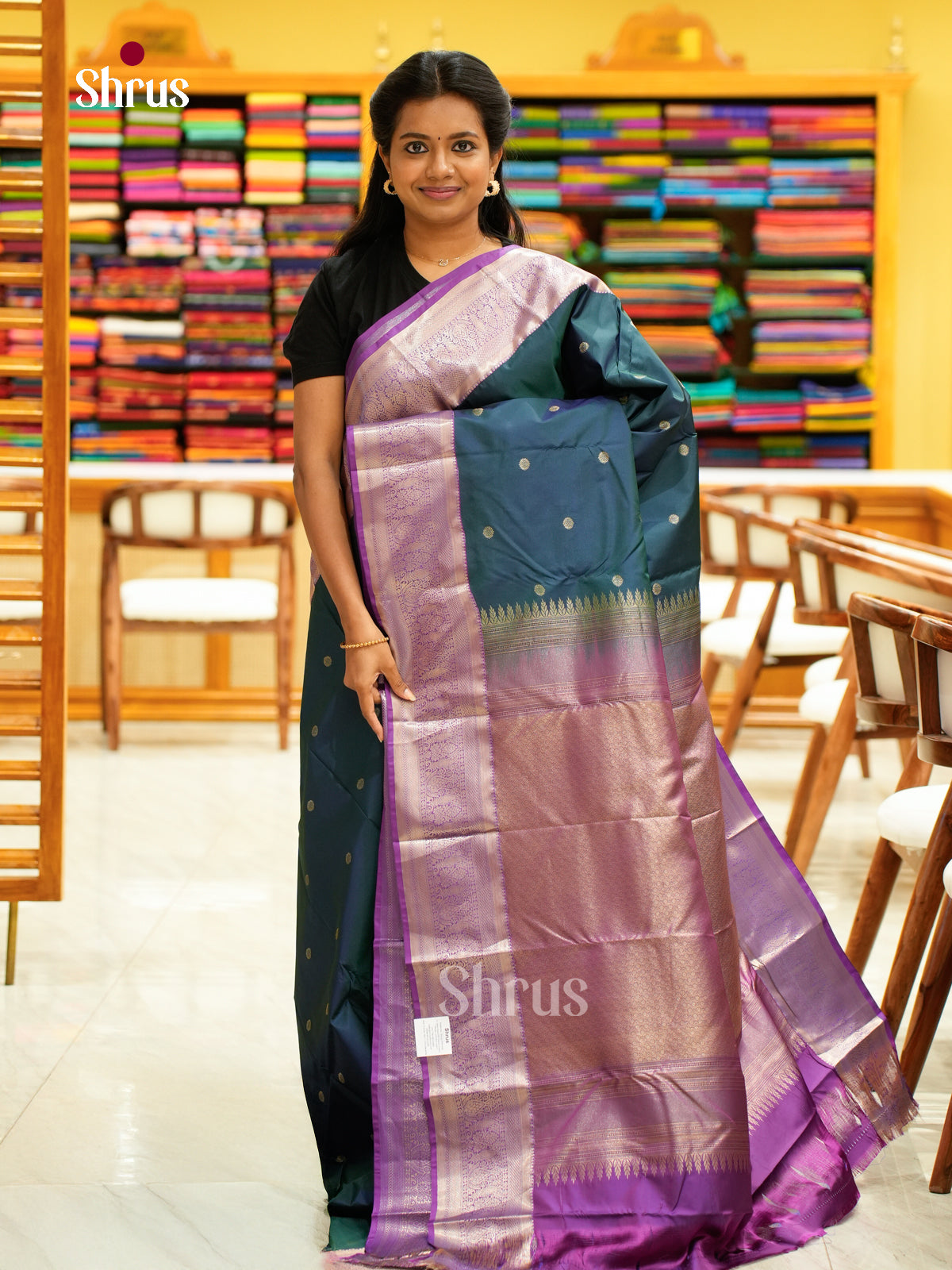 Kanchipuram halfpure Saree - EH25050