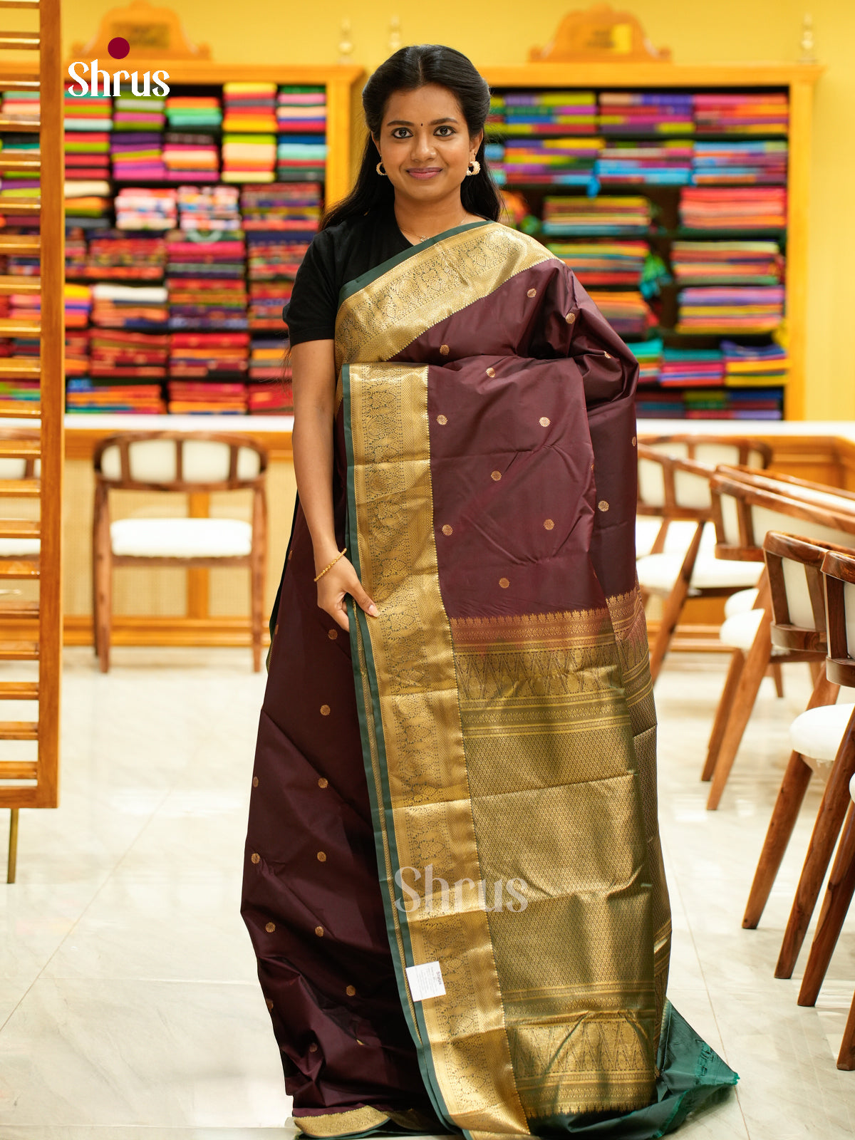 Kanchipuram halfpure Saree - EH25051