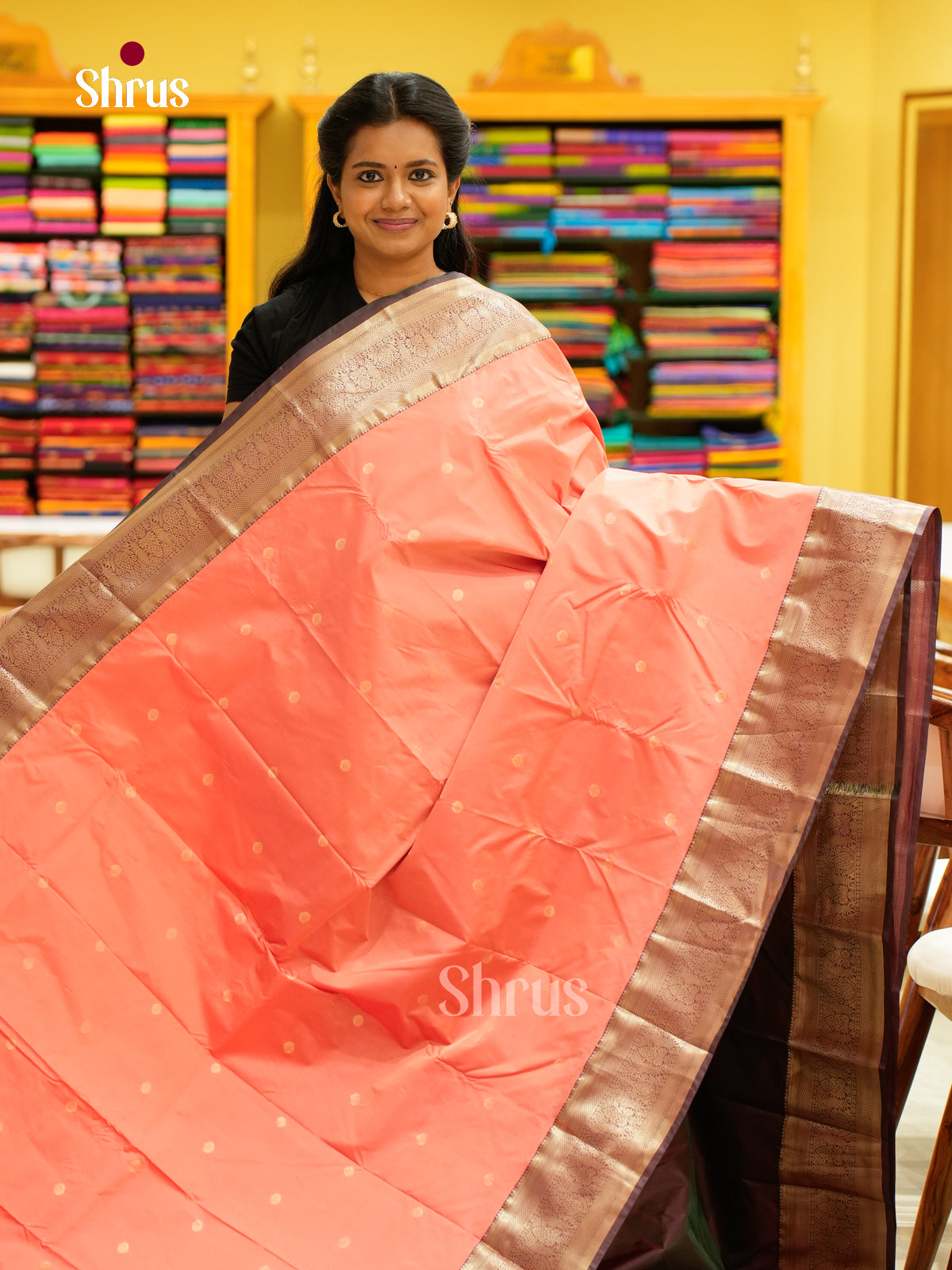 Kanchipuram halfpure Saree - EH25053