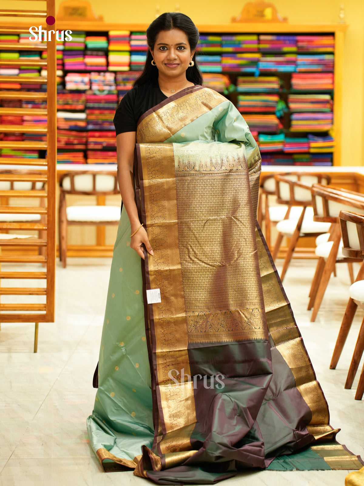 Kanchipuram halfpure Saree - EH25054