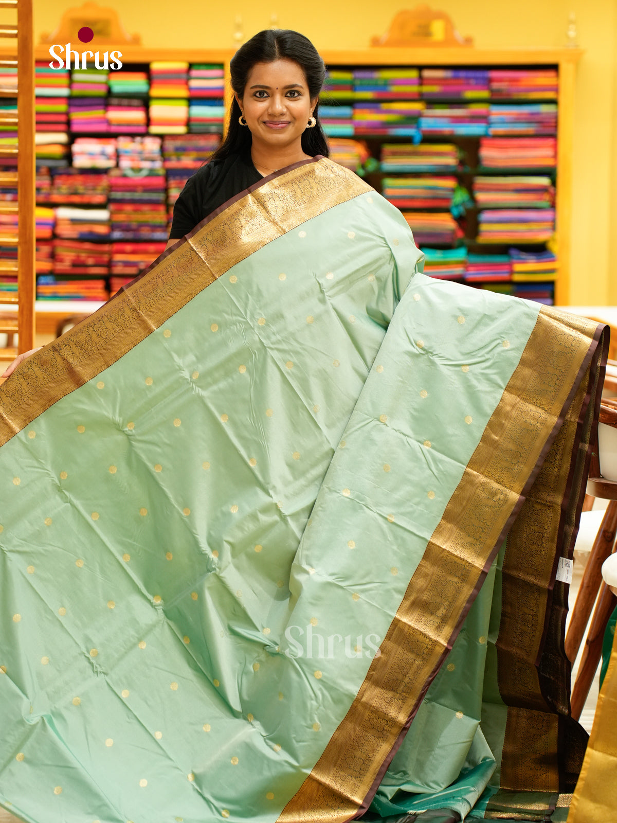 Kanchipuram halfpure Saree - EH25054