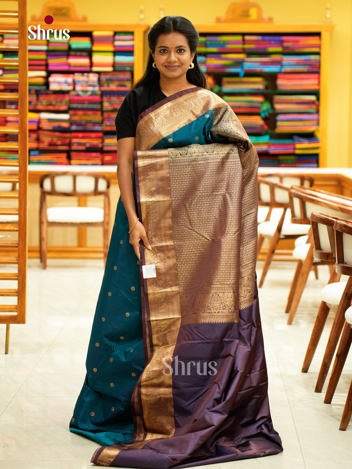 Kanchipuram halfpure Saree - EH25055