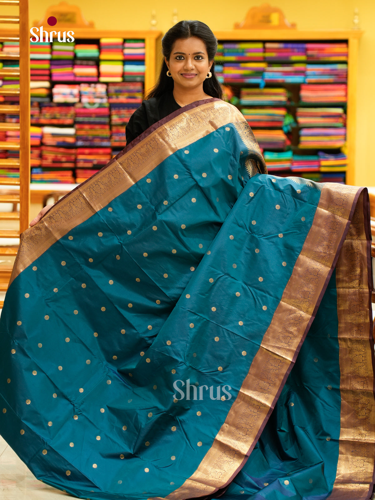 Kanchipuram halfpure Saree - EH25055