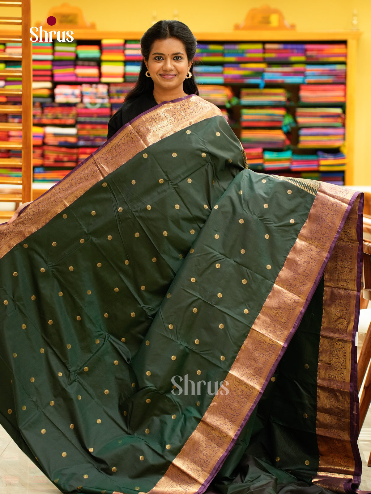 Kanchipuram halfpure Saree - EH25058