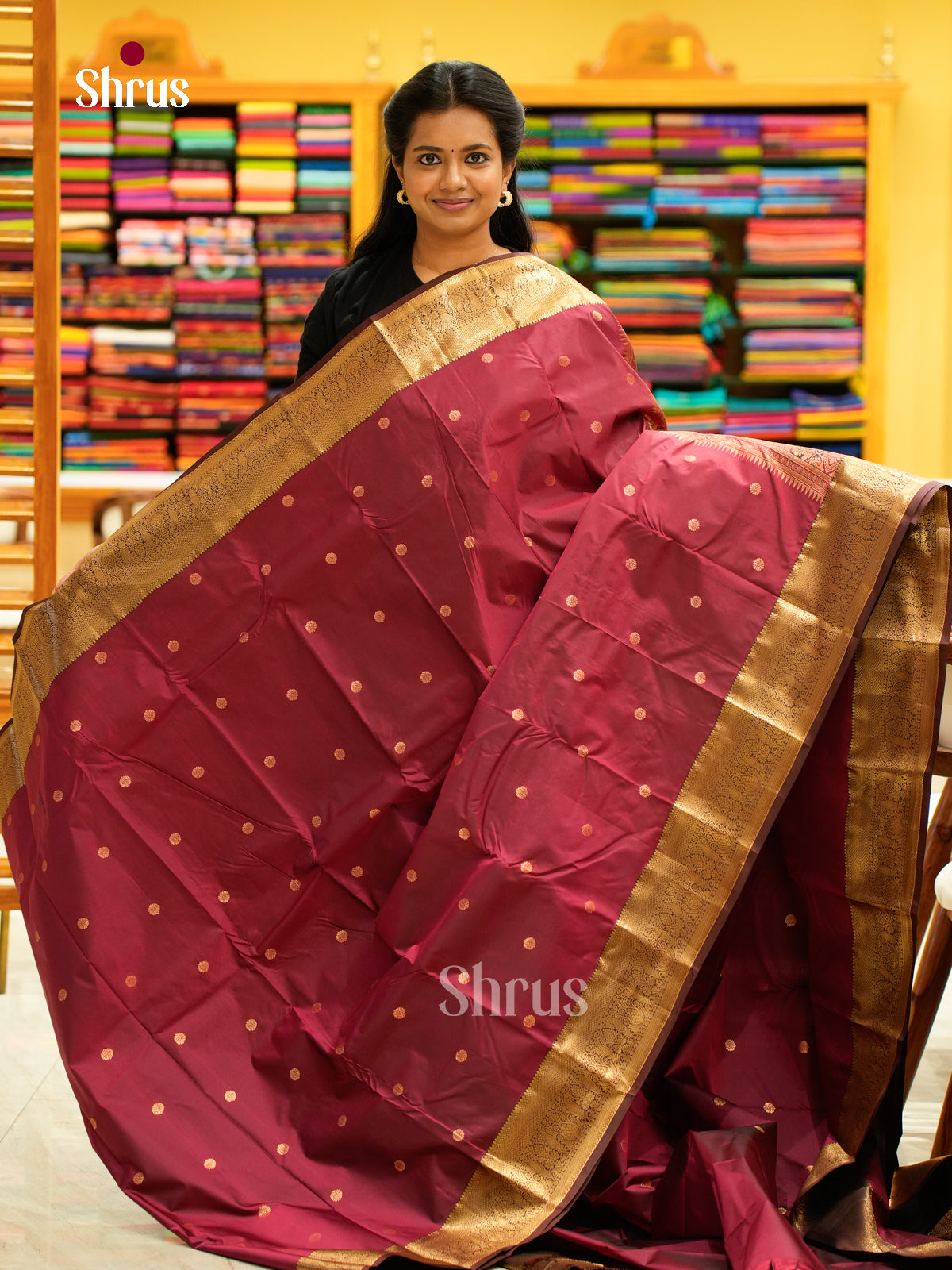 Kanchipuram halfpure Saree - EH25059