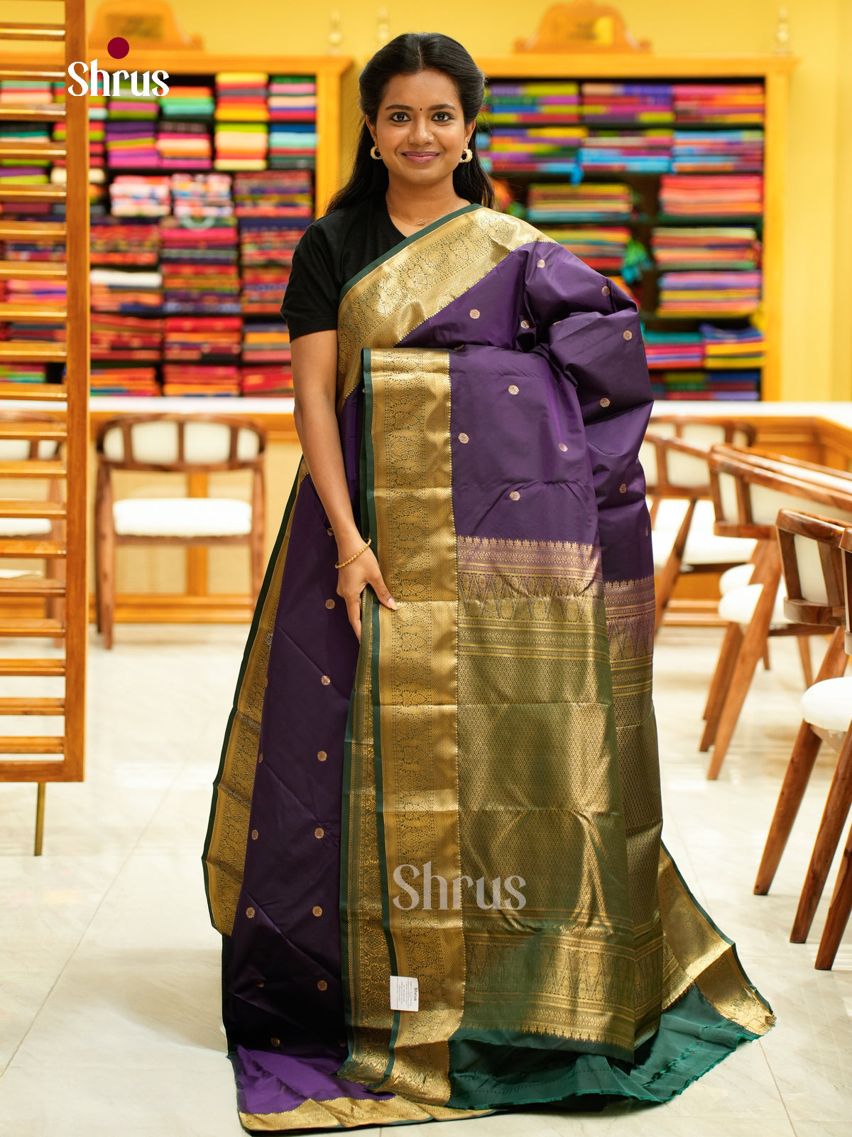 Kanchipuram halfpure Saree - EH25061