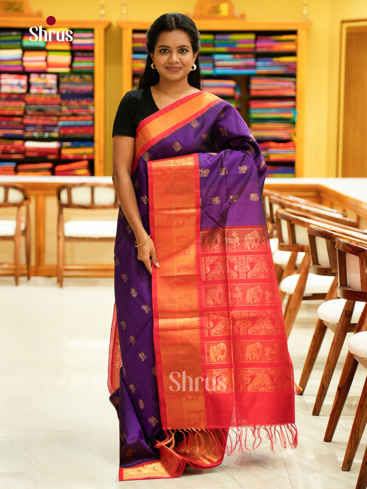 Silk Cotton Saree - EH28007