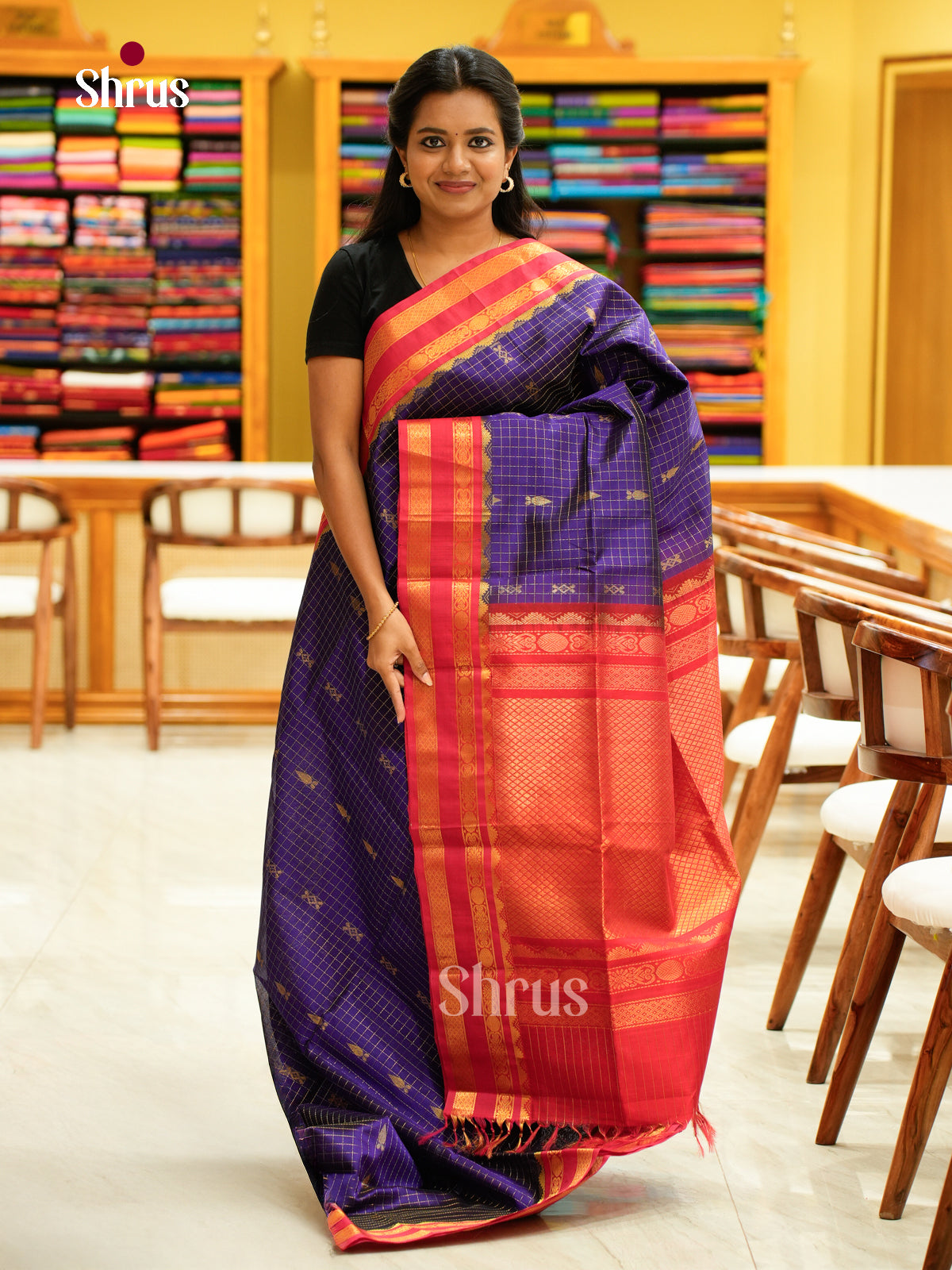 Silk Cotton Saree - EH28011