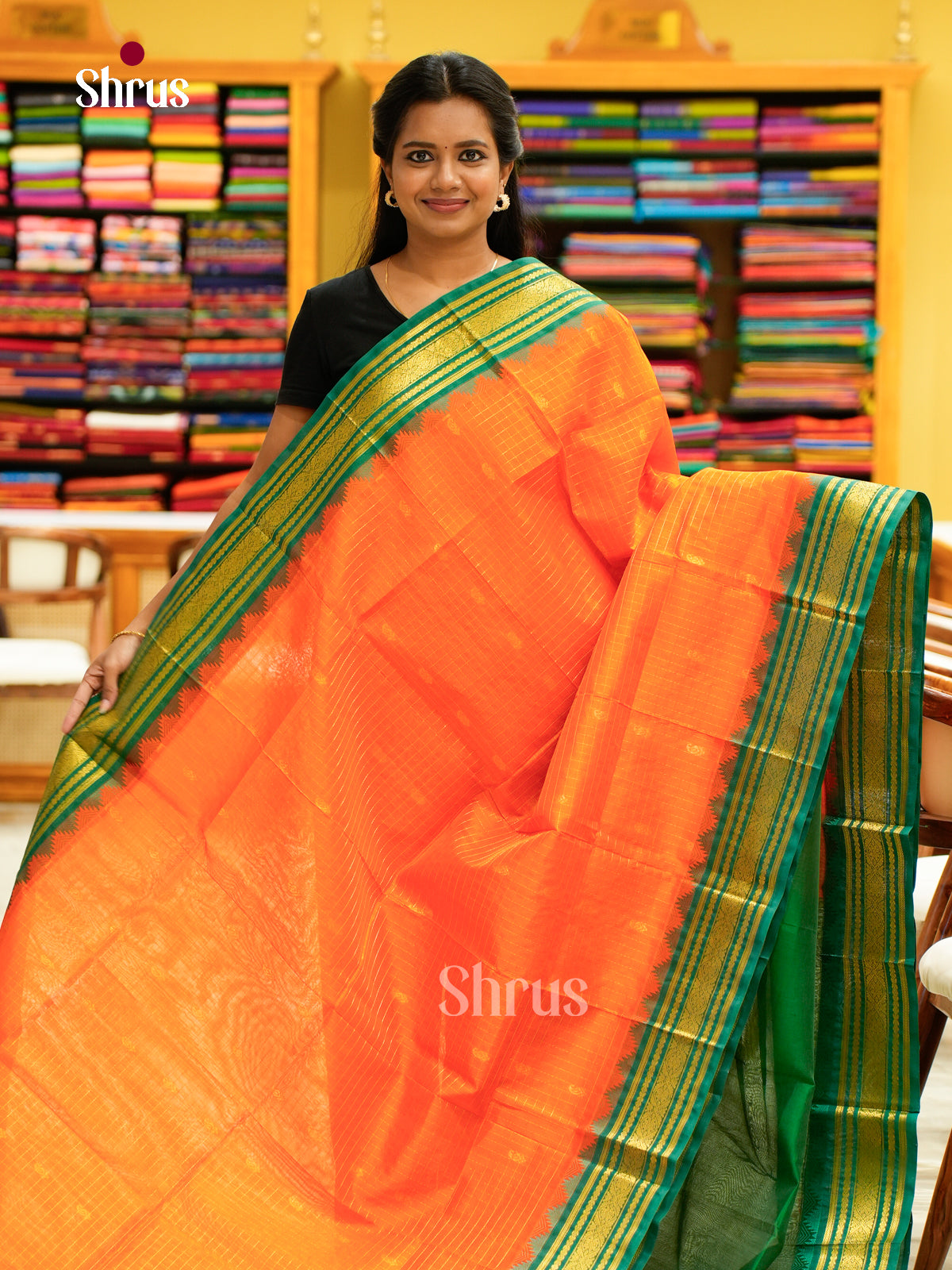 Silk Cotton Saree - EH28012