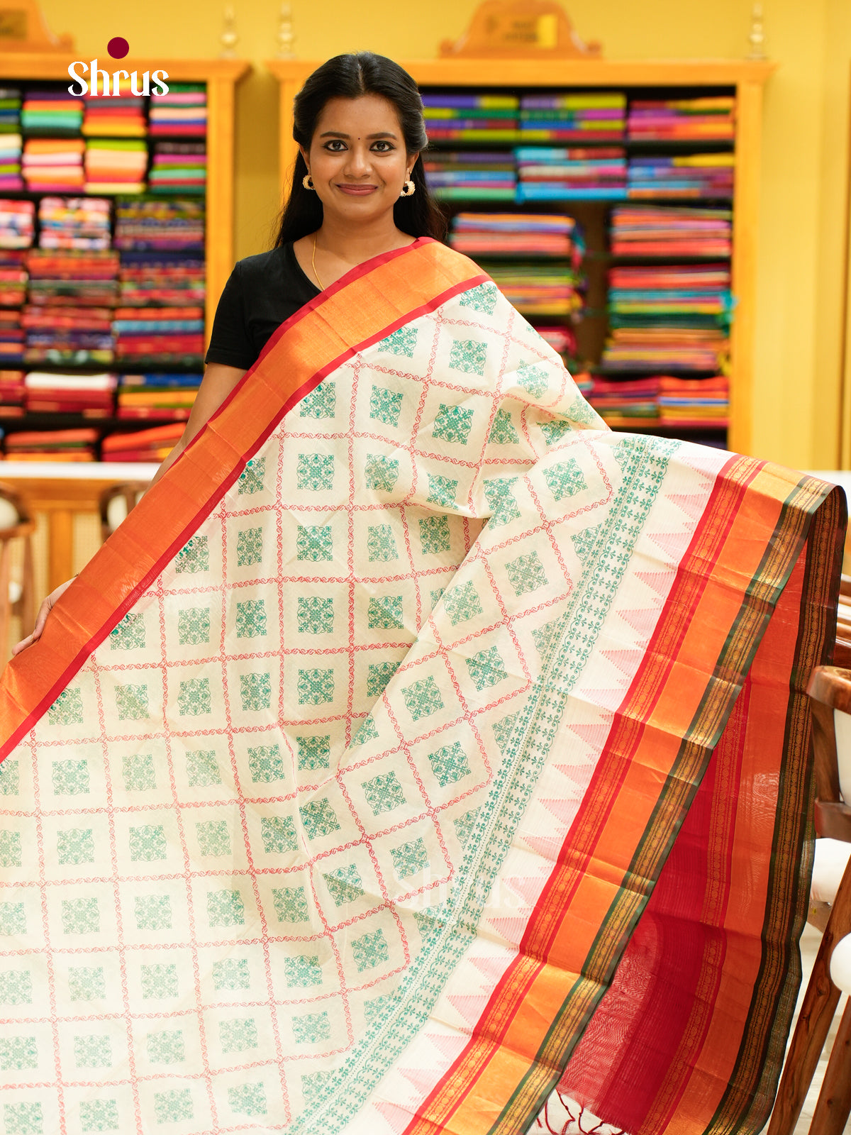 Silk Cotton Saree - EH28084