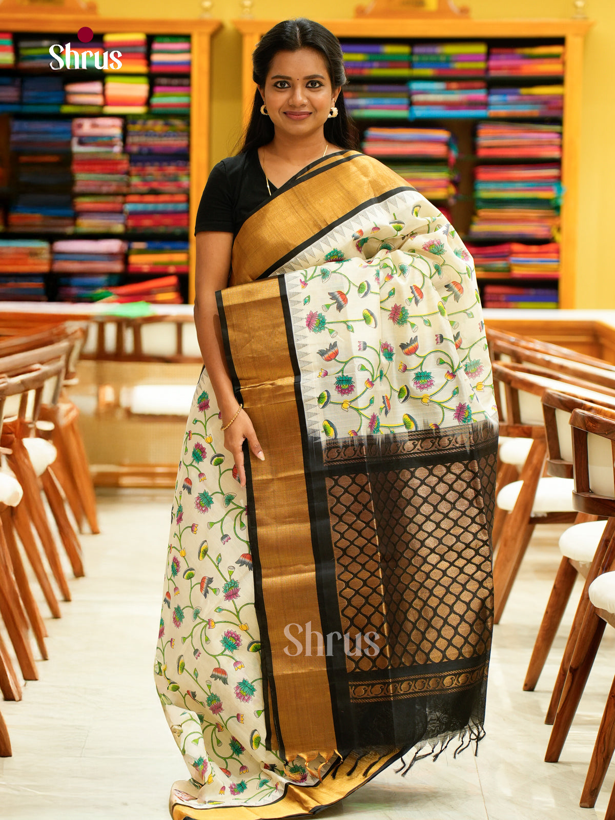 Silk Cotton Saree - EH28100