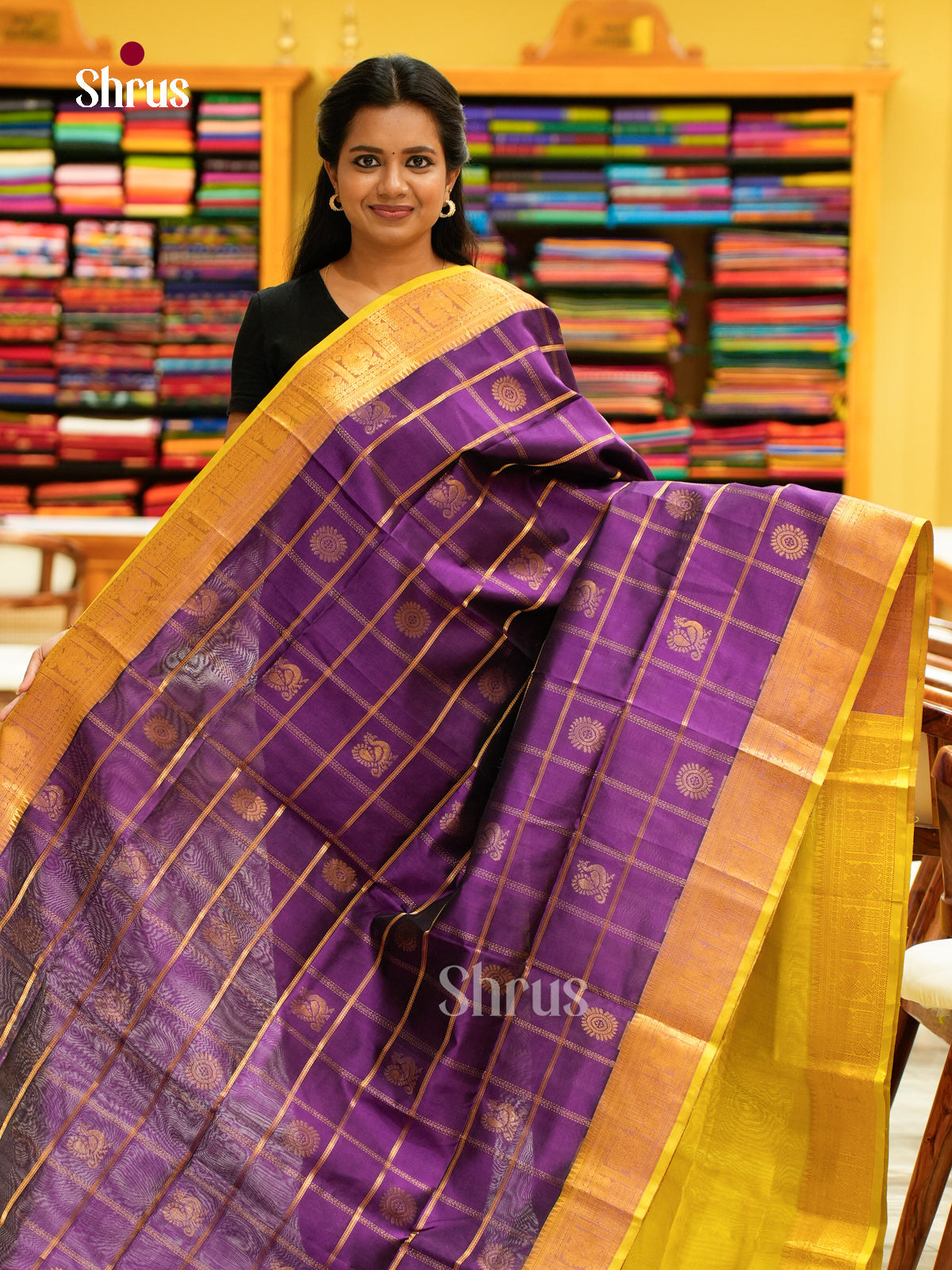 Silk Cotton Saree - EH28116
