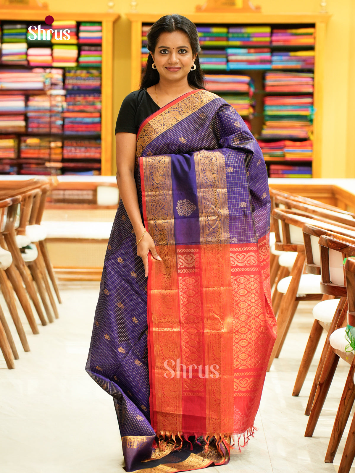 Silk Cotton Saree - EH28117
