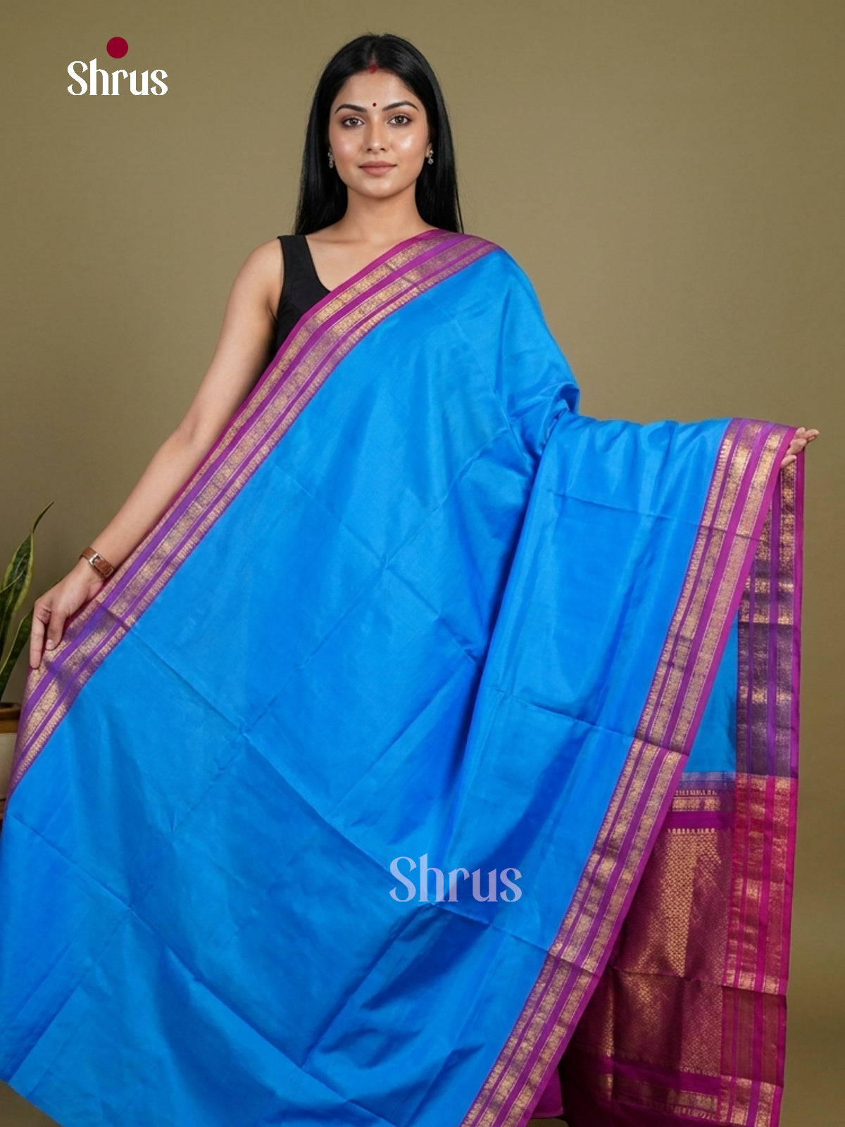Silkcotton-halfpure Saree - EH28124