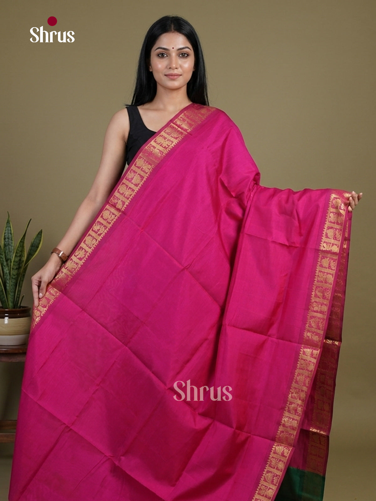 Silkcotton-halfpure Saree - EH28126