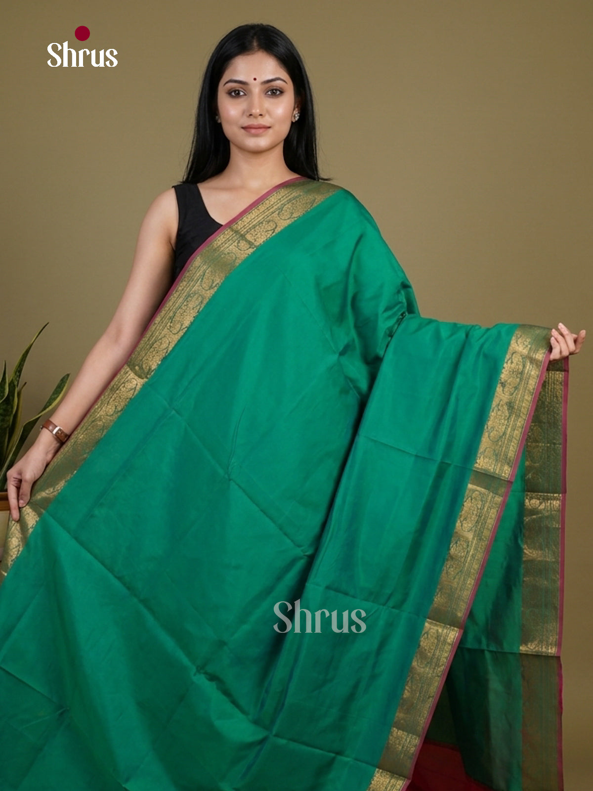 Silkcotton-halfpure Saree - EH28143