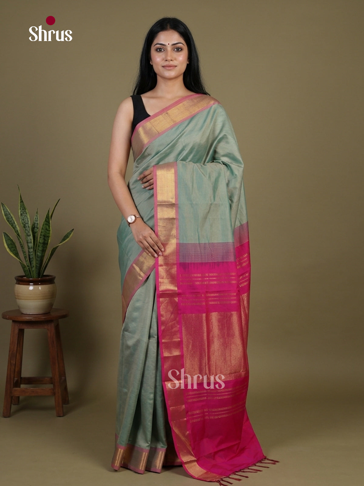 Silkcotton-halfpure Saree - EH28152